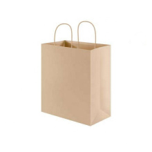 Bolsa de papel Kraft Brown modificada para requisitos particulares para la promoción de la joyería del regalo de las compras